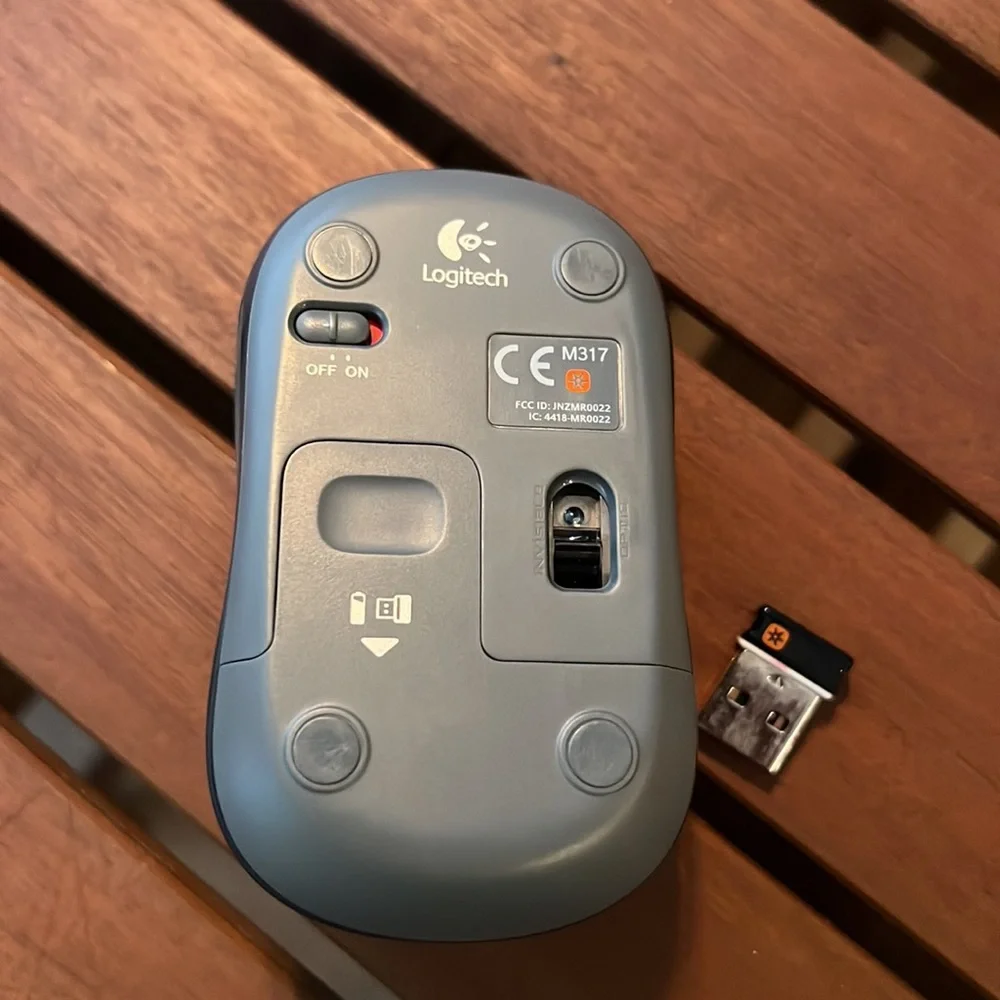 Logitech M325 Mouse, Blue Topography